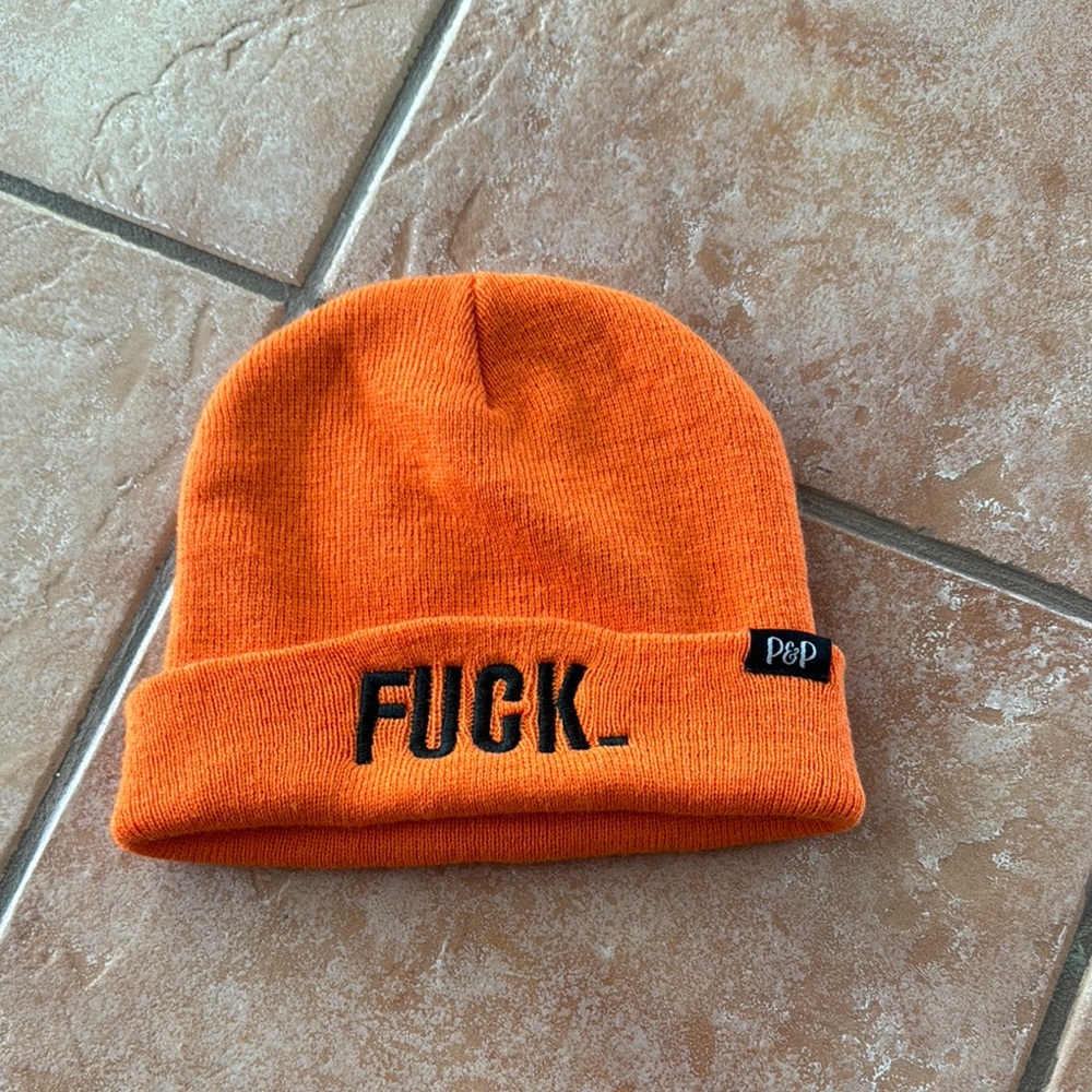 Adult Orange Beanie